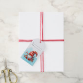 自分だけのホリデー ペッパーミント クリスマス ノームを作ろう ギフトタグ (より糸付き)