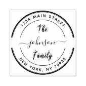 自分だけのモダンなビジネス用返送先ラベルを作成 ラバースタンプ (インプリント)