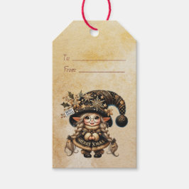 自分だけのユニークで魔法のようなクリスマスの小人を創造しよう ギフトタグ