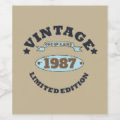 自分だけのユニークな誕生日プレゼント ワインラベル (シングルラベル)