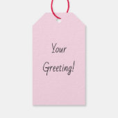 自分だけのレトロなジンジャーブレッドピンククリスマスを作ろう ギフトタグ (裏面)