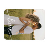 自分だけのロマンチックなラブフォトを追加 マグネット (横)