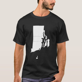 自分だけのロードアイランドRVキャンプ郡地図を色付けしよう Tシャツ
