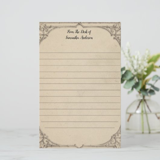 自分だけのヴィンテージクラシックステーショナリー 便箋 (スタンド正面)