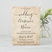 自分だけのヴィンテージセピア古紙を作成 招待状 (スタンド正面)