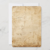 自分だけのヴィンテージセピア古紙を作成 招待状 (裏面)
