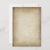 自分だけのヴィンテージ紙の招待状をデザイン 招待状 (裏面)