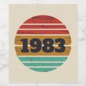 自分だけのヴィンテージ誕生日ギフト ワインラベル (シングルラベル)