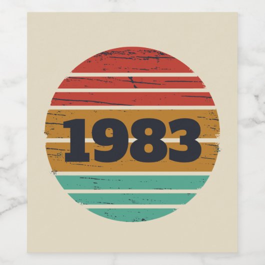 自分だけのヴィンテージ誕生日ギフト ワインラベル (シングルラベル)