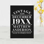 自分だけのヴィンテージ エイジド トゥ パーフェクション カード (黄色い花)