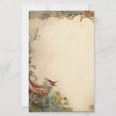 自分だけの中世ファンタジー鳥文具を作成 便箋 (裏面)