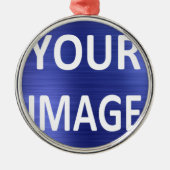 自分だけの丸型写真セラミックオーナメントを作ろう メタルオーナメント (正面)