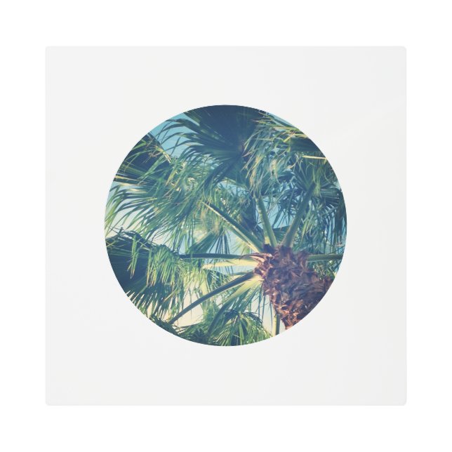 自分だけの円形写真を作成 メタルプリント (正面)