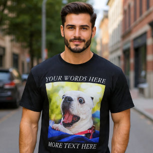 自分だけの写真とテキストでオリジナルTシャツを作成 Tシャツ