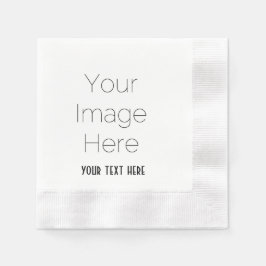 自分だけの写真とテキストのオリジナルパーティーペーパーを作成 縁ありカクテルナプキン