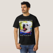 自分だけの写真とテキスト Tシャツ (正面フル)