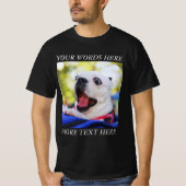 自分だけの写真とテキスト Tシャツ (正面)