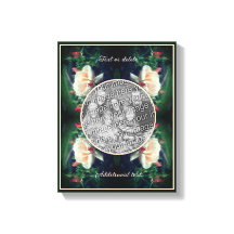 自分だけの写真の桃色のバラと花芽を創作