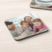 自分だけの写真をカスタマイズした両面デザイン コースター (左側)