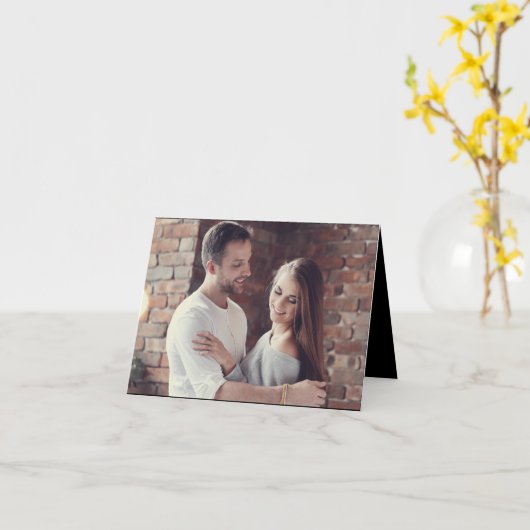 自分だけの写真をデザイン カード (黄色い花)