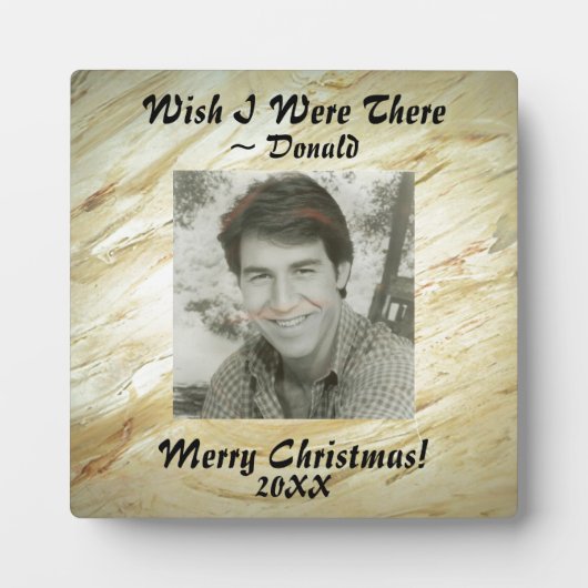 自分だけの写真を使った大理石風フェイクフィニッシュ フォトプラーク (正面)