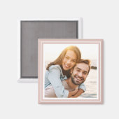 自分だけの写真を入れたピンクのオリジナルギフトを作成 マグネット (正面/裏面)