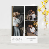 自分だけの写真コラージュ折り紙グリーティングカードを作ろう カード (黄色い花)