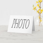 自分だけの写真入りグリーティングカードを作成しよう カード (黄色い花)