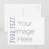 自分だけの写真入りテキストポストカードを作ろう ポストカード (正面/裏面)