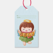 自分だけの可愛いノエルエンジェルクリスマスを作ろう ギフトタグ (正面)