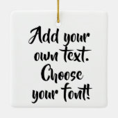 自分だけの名言をパーソナライズ セラミックオーナメント (裏面)