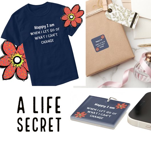 自分だけの名言タイポグラフィを楽しむ スクエアシール