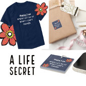 自分だけの名言タイポグラフィ スクエアシール