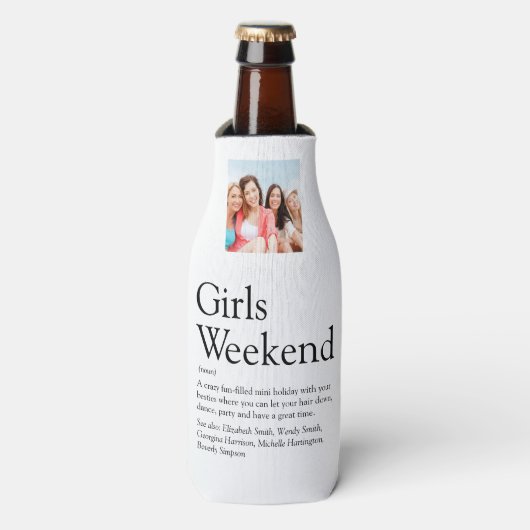 自分だけの女子だけの週末の定義の写真 ボトルクーラー (ボトル正面)