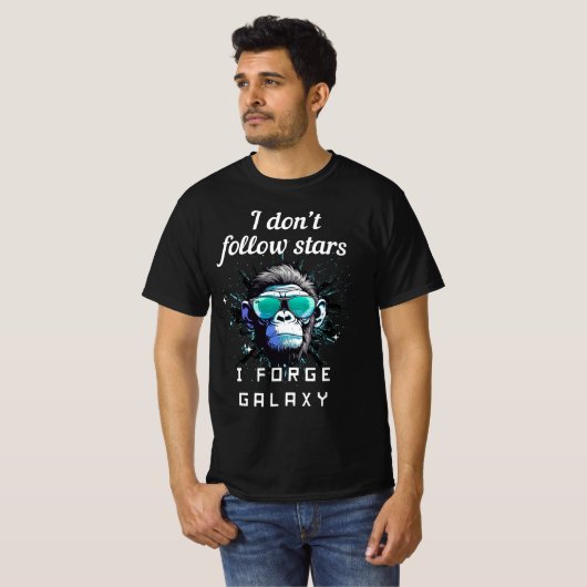 自分だけの宇宙の道を切り拓け Tシャツ (正面フル)
