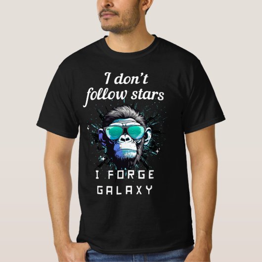 自分だけの宇宙の道を切り拓け Tシャツ (正面)