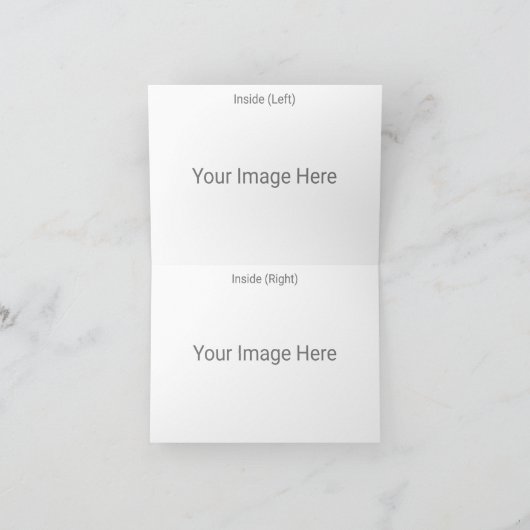 自分だけの小さな4" x 5.6" 折りたたみ式インナーアウトカードを作成 サンキューカード (内部)