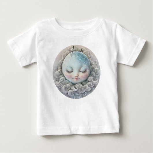 自分だけの平和な雲の月を作ろう ベビーTシャツ (正面)