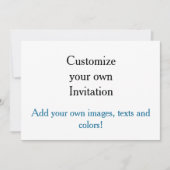 自分だけの招待状をカスタマイズしよう！ 招待状 (正面)