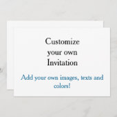 自分だけの招待状をカスタマイズしよう！ 招待状 (正面/裏面)