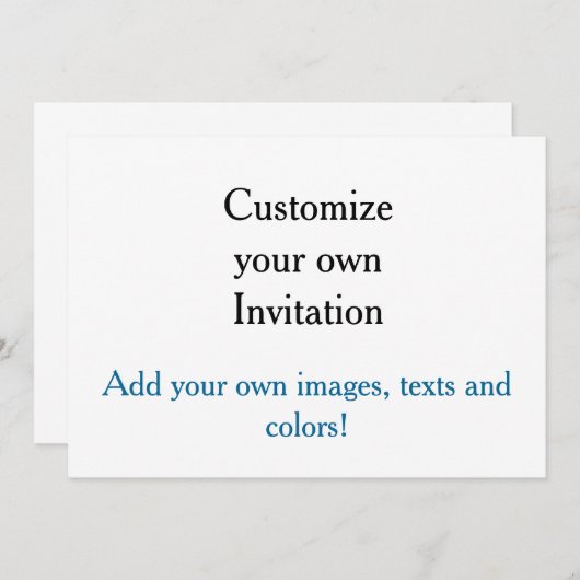 自分だけの招待状をカスタマイズしよう！ 招待状 (正面/裏面)