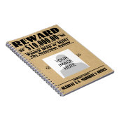 自分だけの指名手配ポスター（デッドオアアライブ） ノートブック (右側)