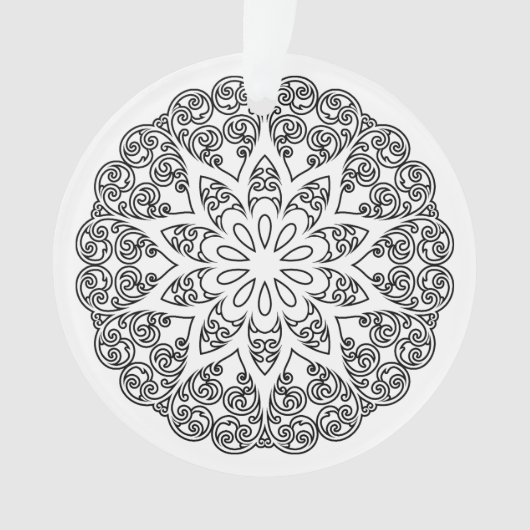 自分だけの曼荼羅を彩ろう - DIYぬり絵ブック1 オーナメント (正面)