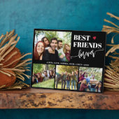 自分だけの最高の友達 4枚の写真を飾る ブラックのフォトコラージュ フォトプラーク (側面)