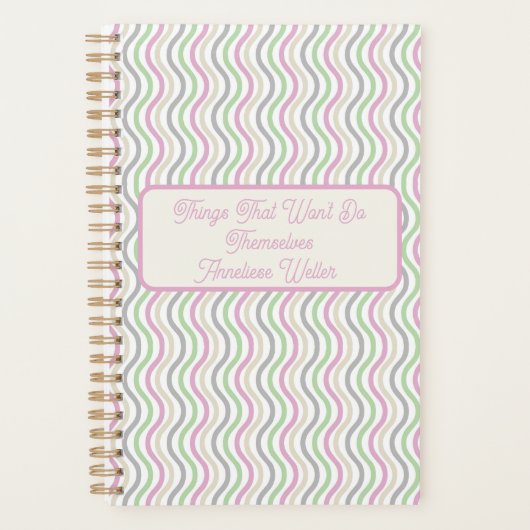 自分だけの楽しいことなんて自分でやらないと！ プランナー手帳 (正面)