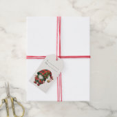 自分だけの楽しいクリスマスのプレイドの小人を創造しよう ギフトタグ (より糸付き)