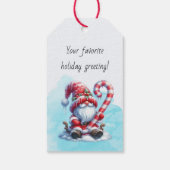 自分だけの楽しいクリスマスキャンディケーンの小人のクリスマスを作ろう ギフトタグ (裏面)