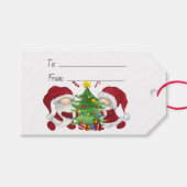 自分だけの楽しいクリスマスツリーのノームを作ろう ギフトタグ (正面(横))