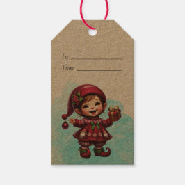 自分だけの楽しいヴィンテージクリスマスノームを作ろう ギフトタグ