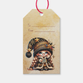 自分だけの楽しい魔法のクリスマス・ノームを作ろう ギフトタグ